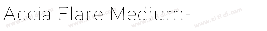 Accia Flare Medium字体转换